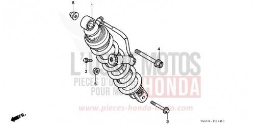 REAR CUSHION NTV650V de 1997